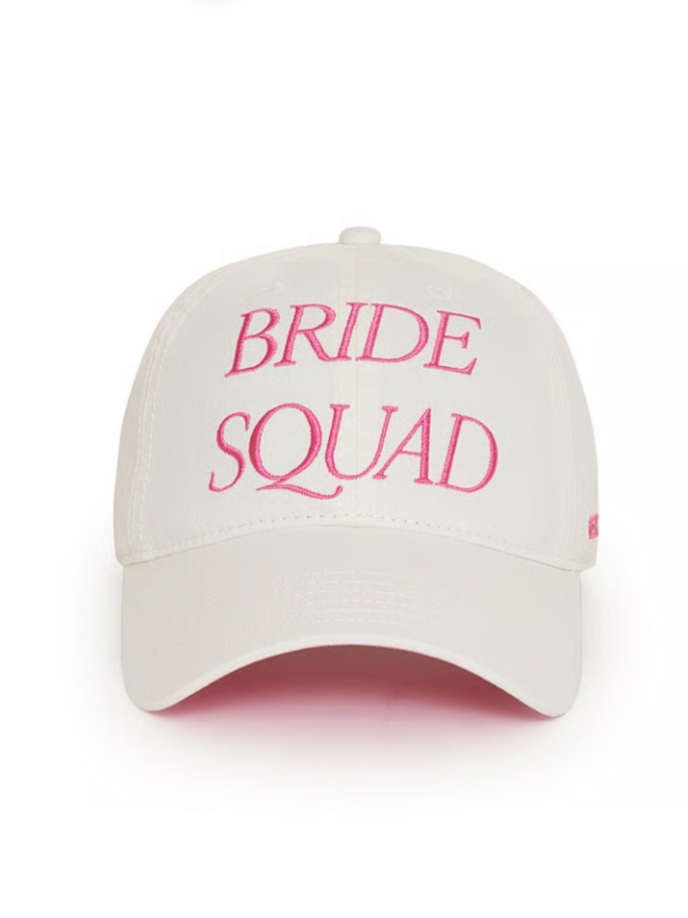 Beach Riot Bride Squad Baseball Cap/Hat - Pink and Cream SET OF FIVE